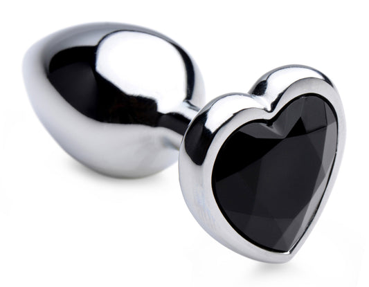 Black Heart Gem Anal Plug - Small - Not Very Vanilla