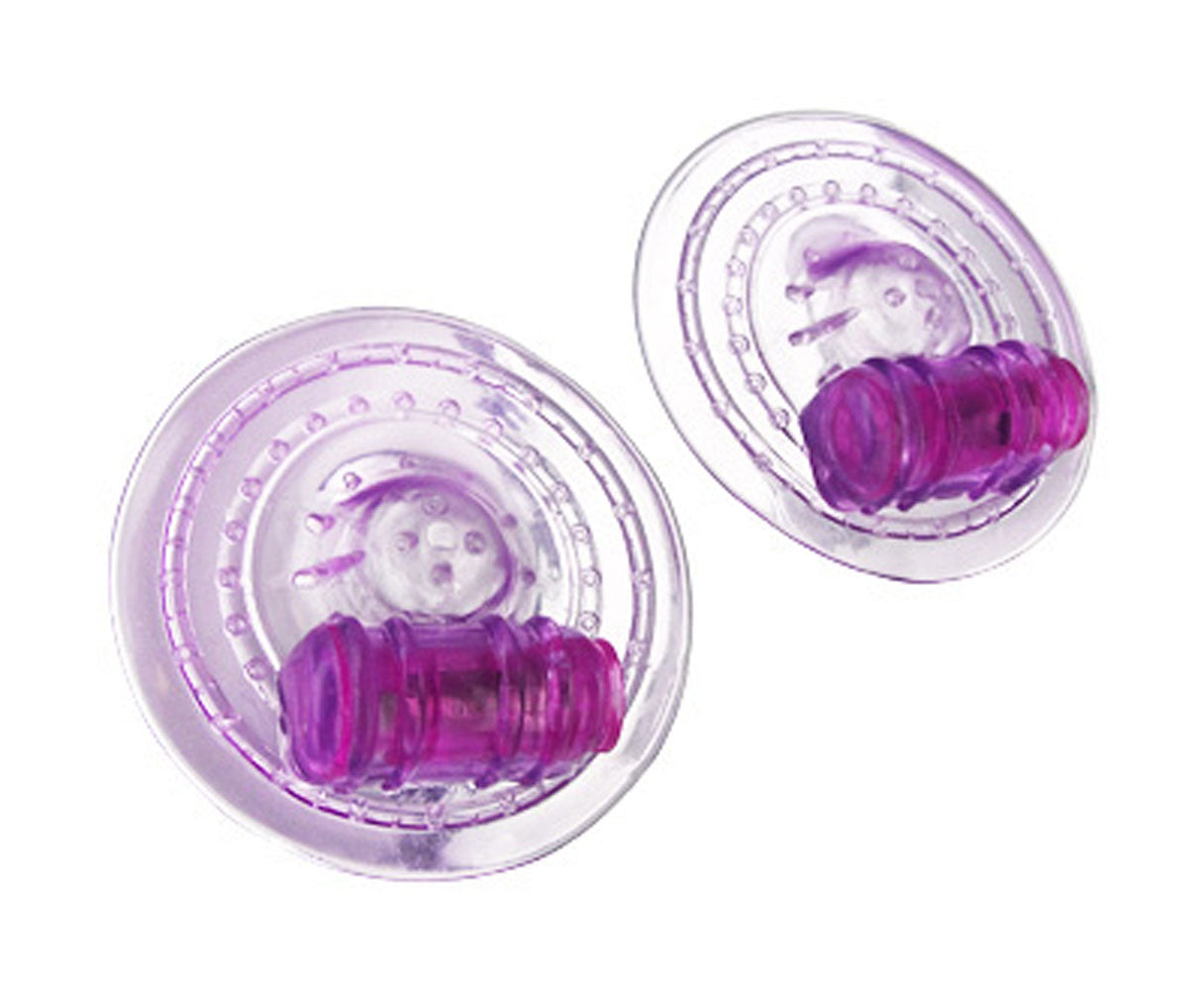 Razzles Vibrating Nipple Pads - Purple - Not Very Vanilla