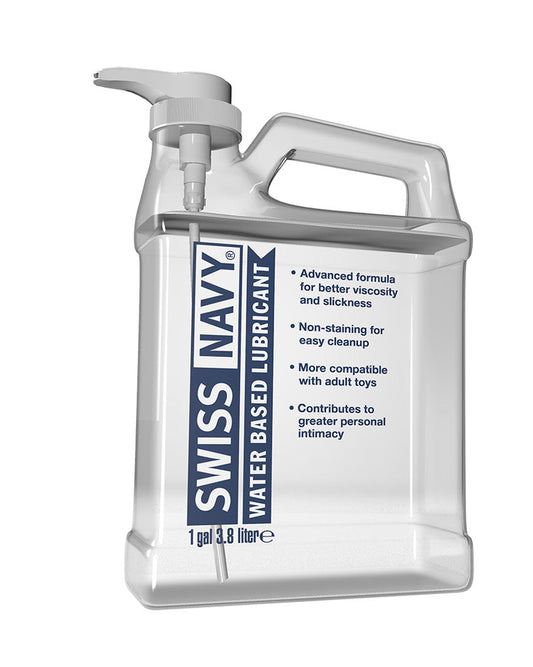 Swiss Navy Water-Based Lubricant 1 Gallon - Not Very Vanilla