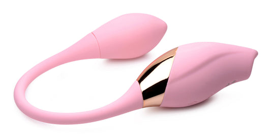 Shegasm 8x Tandem Plus Silicone Suction Clit Stimulator and Egg - Not Very Vanilla