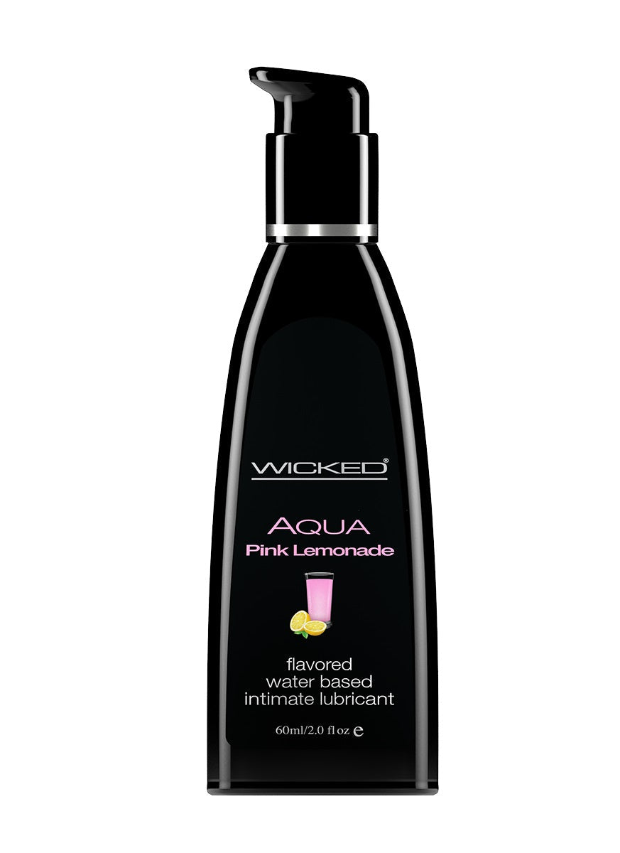 Aqua Pink Lemonade Flavored Water Based Lubricant - 2 Oz. / 60 ml - Not Very Vanilla