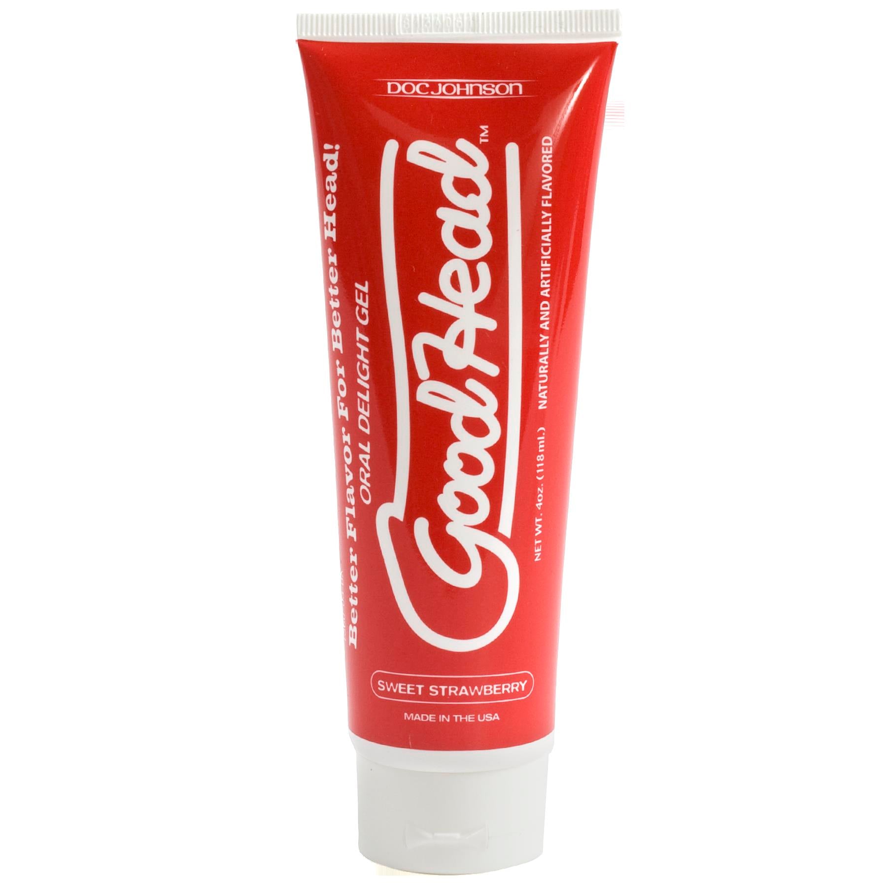 Good Head Oral Delight Gel 4 Oz - Sweet Strawberry - Not Very Vanilla