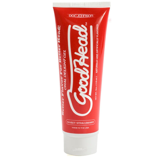 Good Head Oral Delight Gel 4 Oz - Sweet Strawberry - Not Very Vanilla