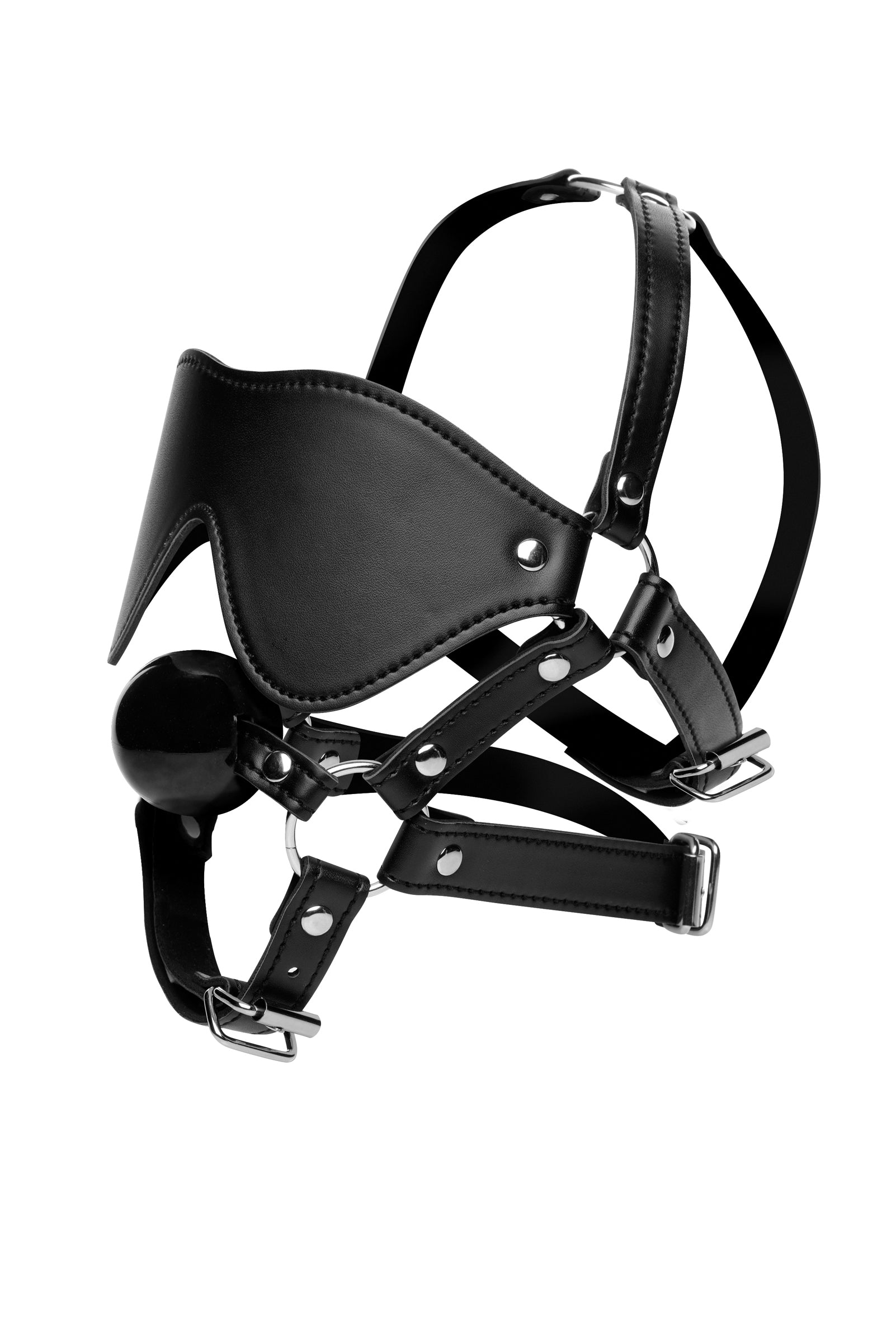 Blindfold Harness + Ball Gag - Not Very Vanilla