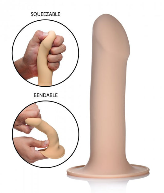 Squeezable Phallic Dildo - Light - Not Very Vanilla