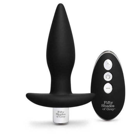 Fifty Shades Relentless Vibrations Remote Control Butt Plug - Not Very Vanilla