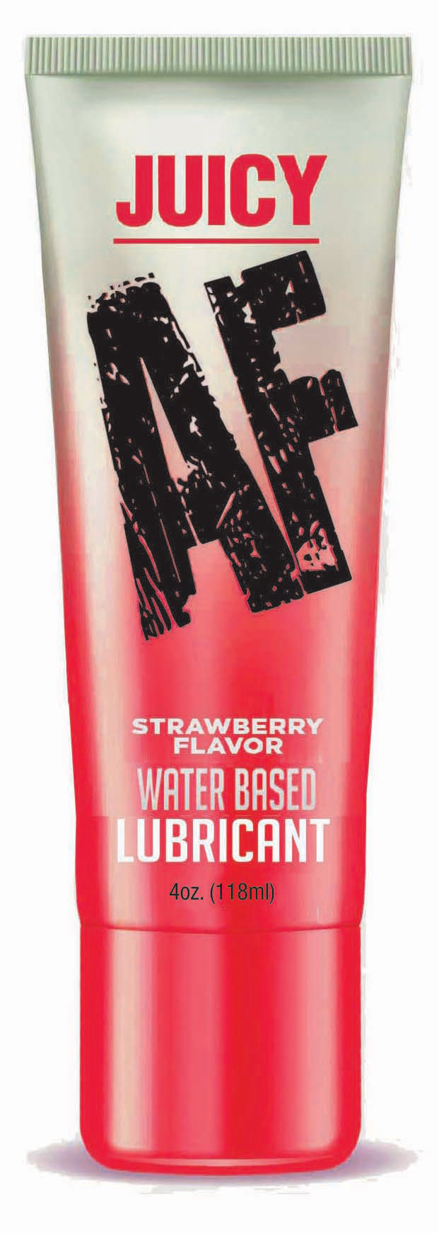 Juicy Af - Strawberry Water Based Lubricant - 4 Oz - Not Very Vanilla