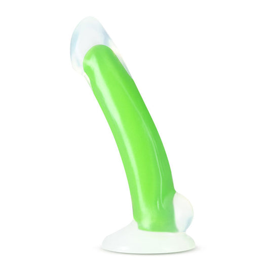 Neo Elite - Glow in the Dark - Omnia - 7 Inch Silicone Dual Density Dildo - Neon Green - Not Very Vanilla