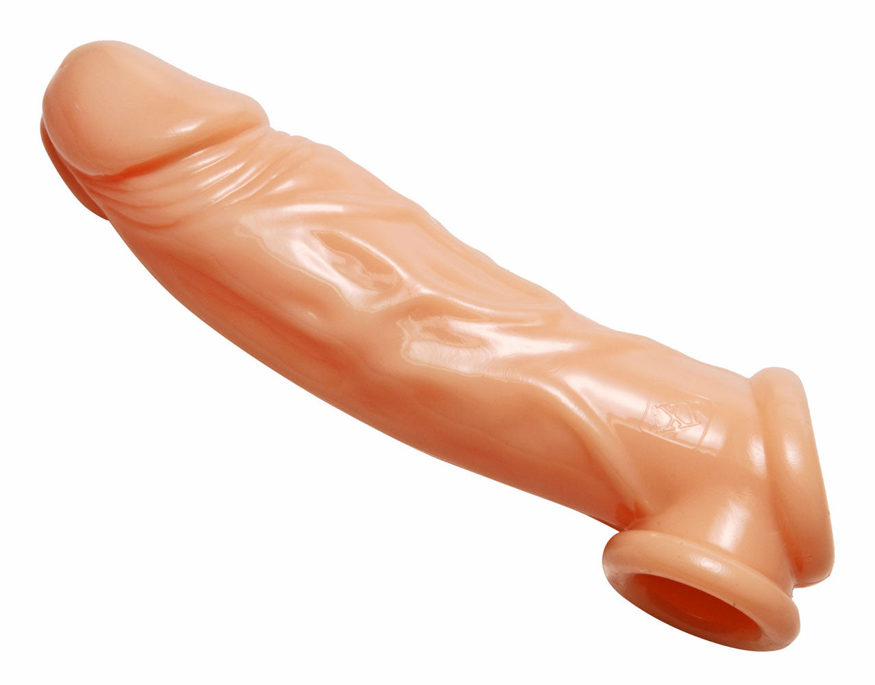 Realistic Flesh Penis Enhancer and Ball Stretcher - Not Very Vanilla