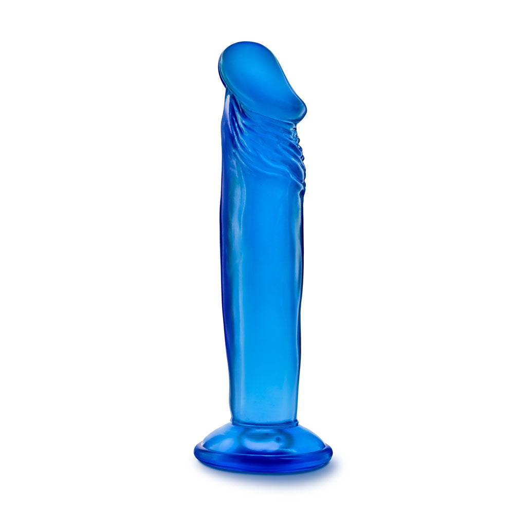 B Yours - Sweet n' Small 6 Inch Dildo With Suction Cup - Blue - Not Very Vanilla