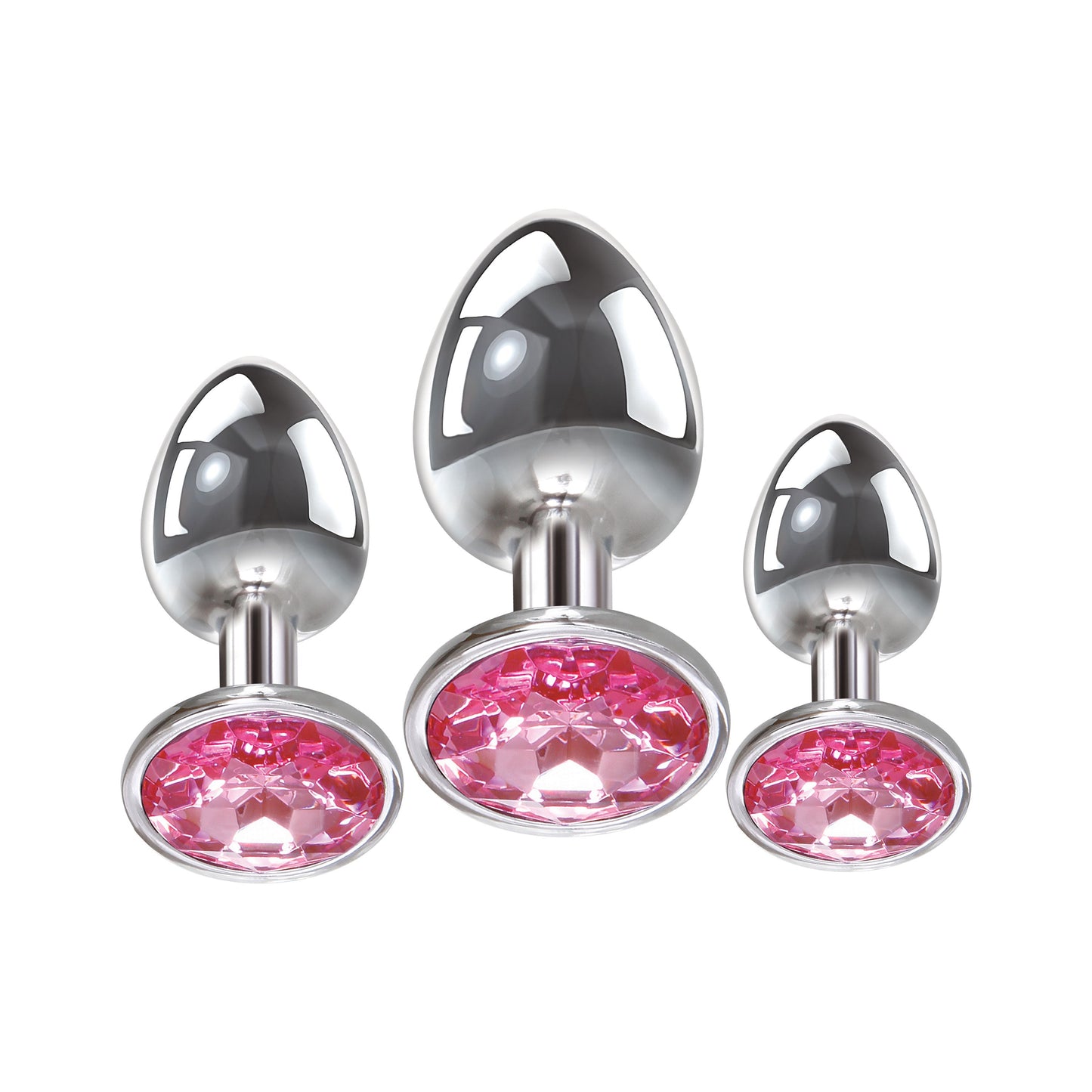 Pink Gem Anal Plug Set - Not Very Vanilla