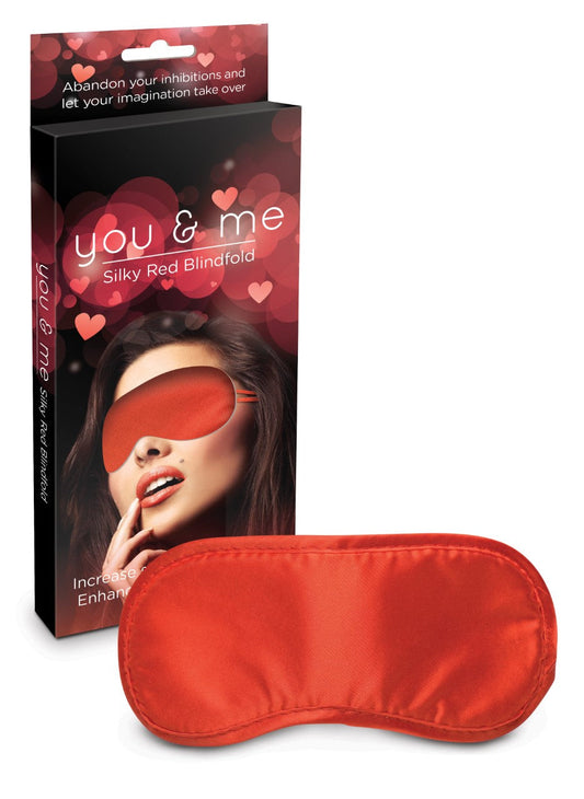 You & Me Silky Red Blindfold - Not Very Vanilla