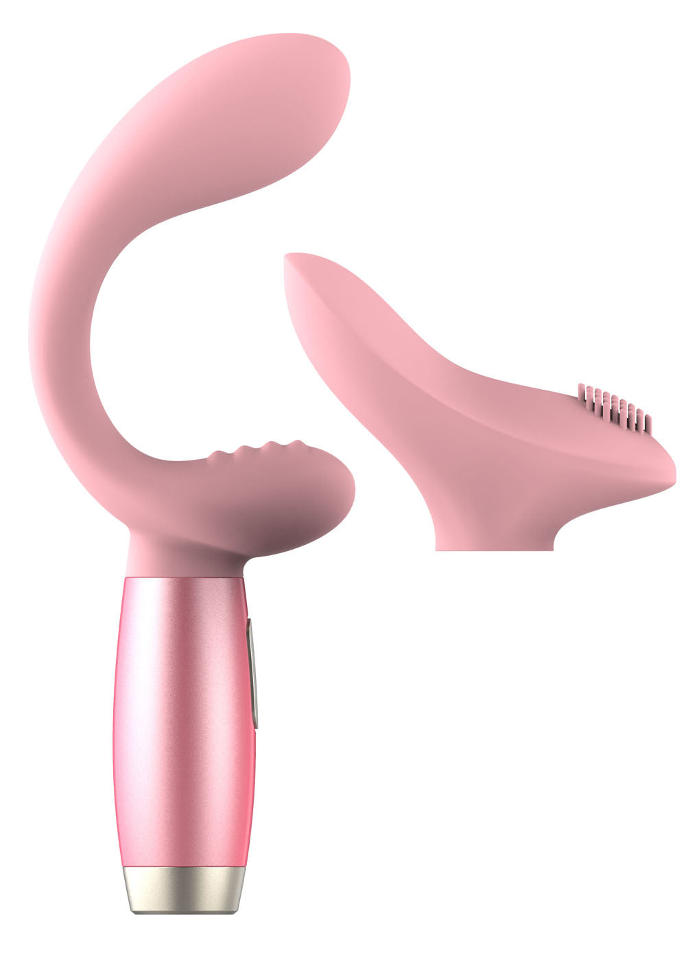 Perks Ex-3 Dual Vibrator and Clitoral Stimulator - Pink - Not Very Vanilla