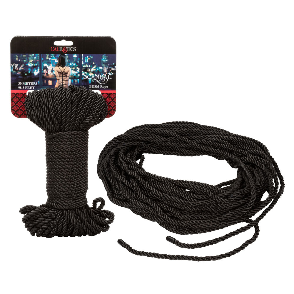 Scandal BDSM Rope 98.5 Ft/ 30m - Black - Not Very Vanilla