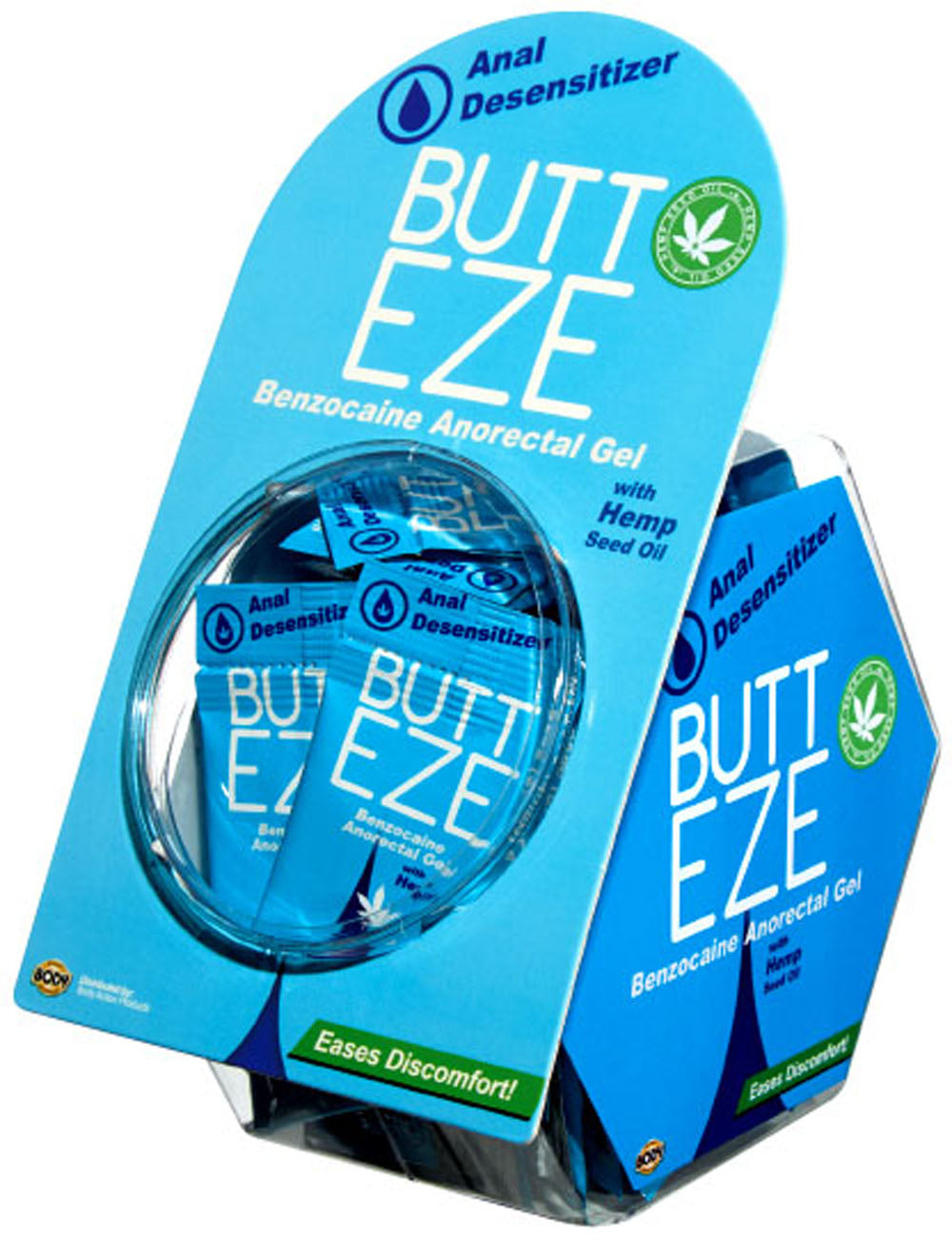 Butt Eze With Hemp - Fish Bowl Display - 50 Pc - Not Very Vanilla