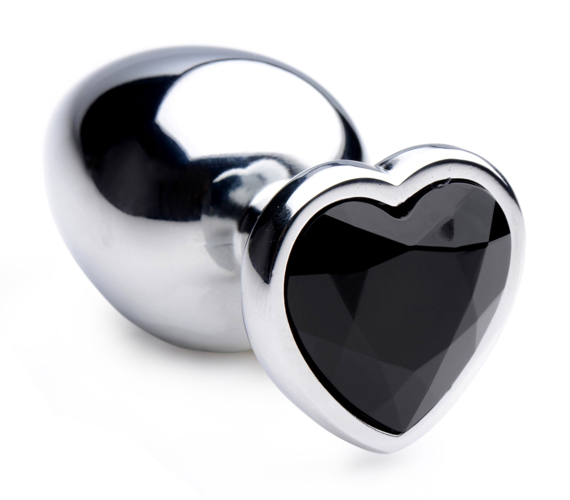 Black Heart Gem Anal Plug - Large - Not Very Vanilla