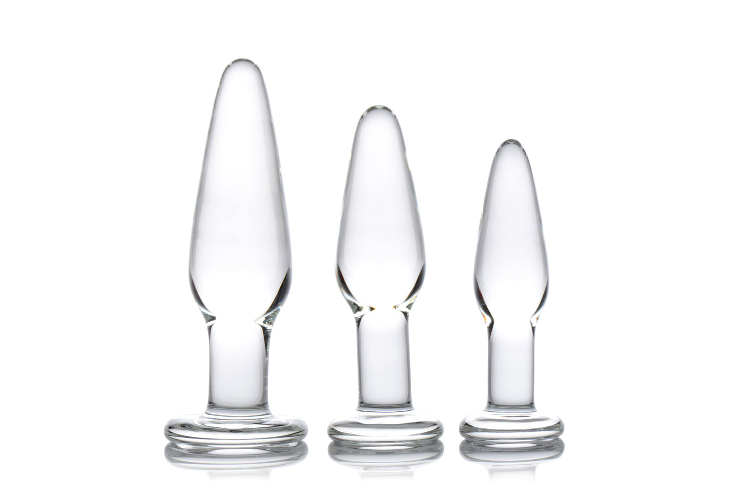 Dosha 3 Piece Glass Anal Plug Kit - Not Very Vanilla