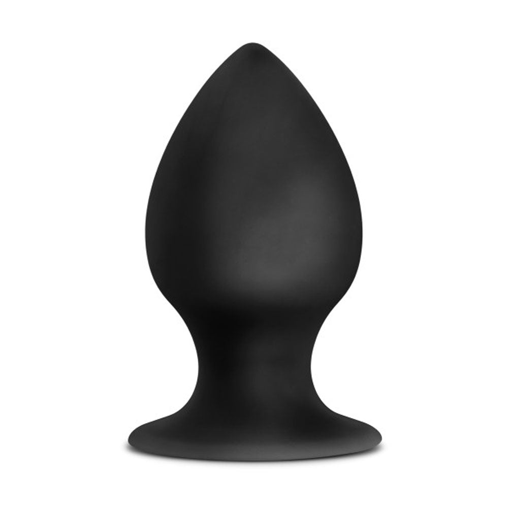 Anal Adventures - Platinum - Silicone Anal Stout Plug - Large - Black - Not Very Vanilla