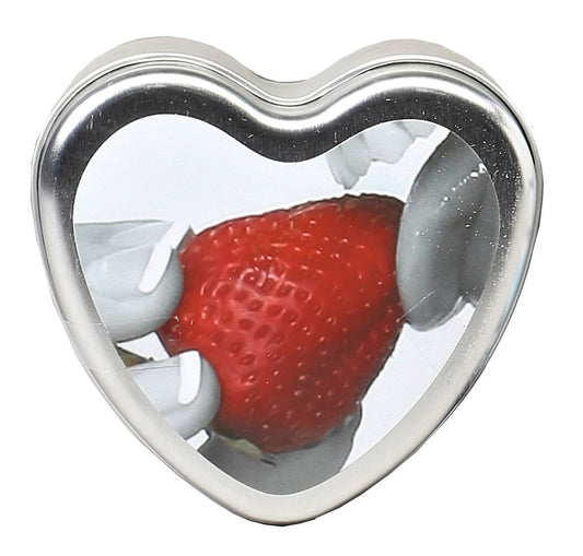 Edible Heart Candle - Strawberry - 4 Oz. - Not Very Vanilla