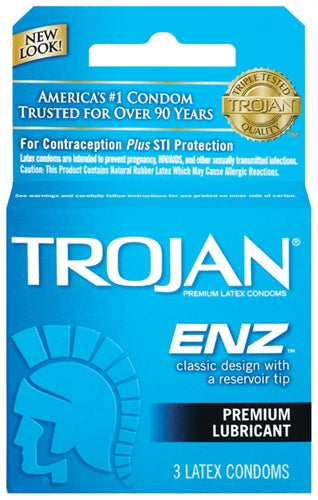 Trojan Enz Lubricated - 3 Pack - Not Very Vanilla