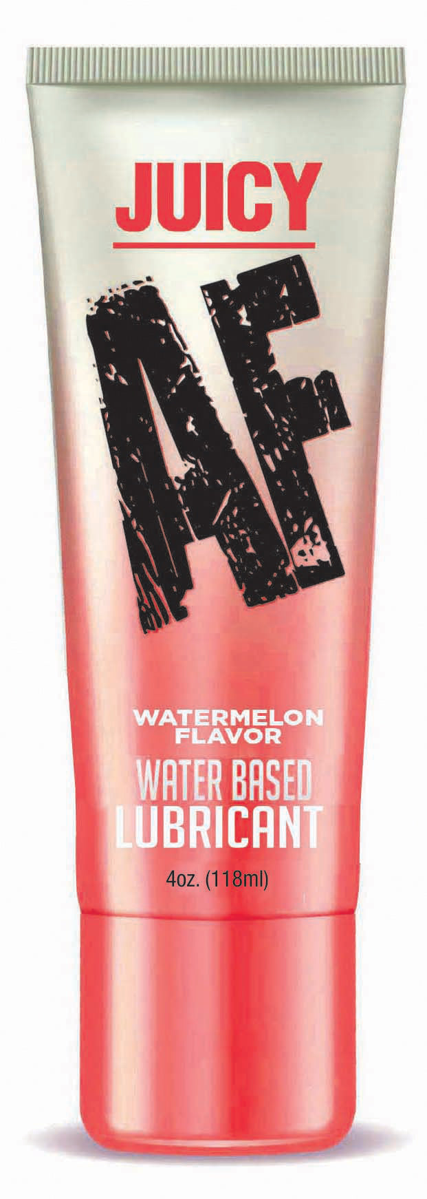 Juicy Af - Watermelon Water Based Flavored Lubricant - 4 Oz - Not Very Vanilla