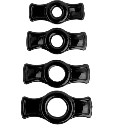 Titanmen Cock Ring Set - Black - Not Very Vanilla