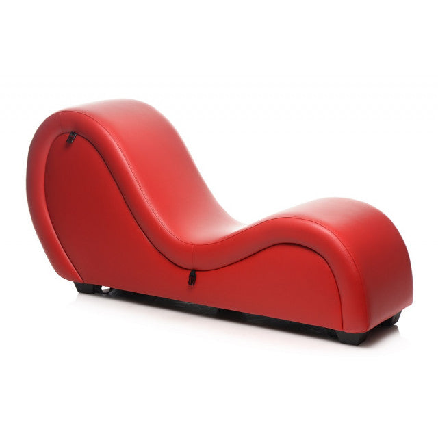 Kinky Couch Sex Chaise Lounge with Love Pillows - Red - Not Very Vanilla