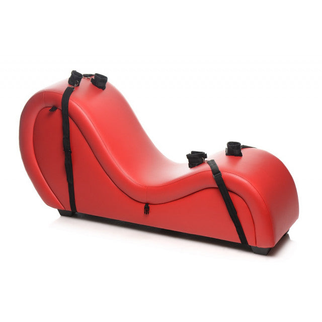 Kinky Couch Sex Chaise Lounge with Love Pillows - Red - Not Very Vanilla