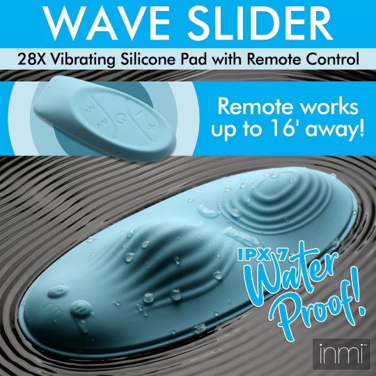 28X Wave Slider Vibrating Silicone Pad with Remote - Not Very Vanilla