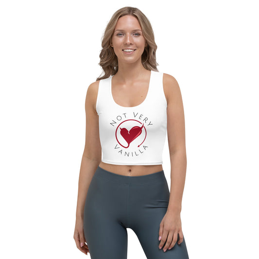 Full Logo Crop Top (PROMO GIRLS ONLY) - Not Very Vanilla