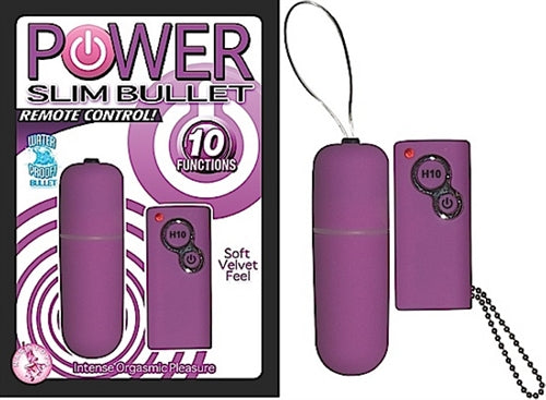 Power Slim Bullet Remote Control - Purple - Not Very Vanilla