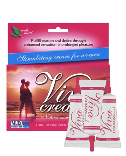 Viva Cream - 3 Count Box - 10ml Tubes - Not Very Vanilla