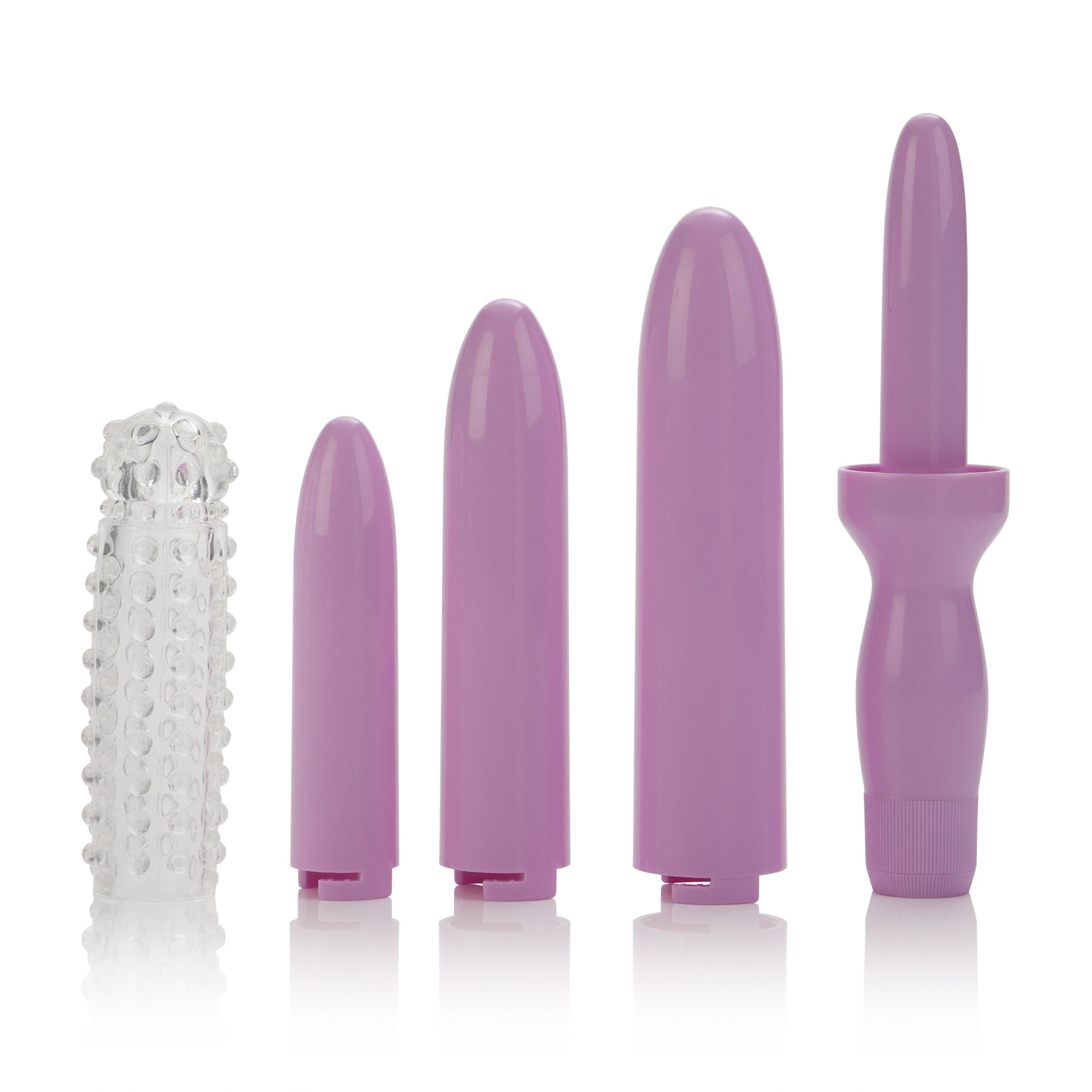 Dr. Laura Bernam Dilators - Set of 4 Locking Sizes Plus Sleeve - Purple - Not Very Vanilla