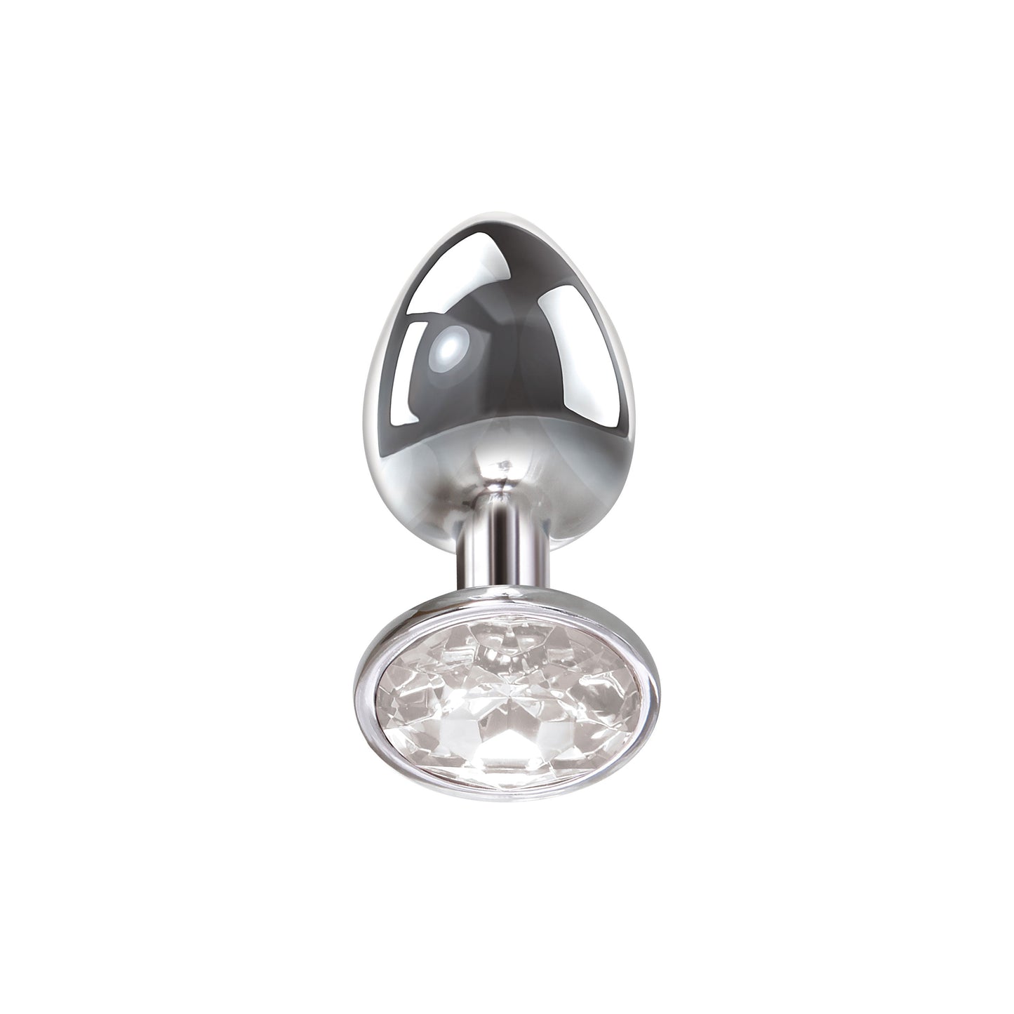 Clear Gem Anal Plug - Large - Not Very Vanilla