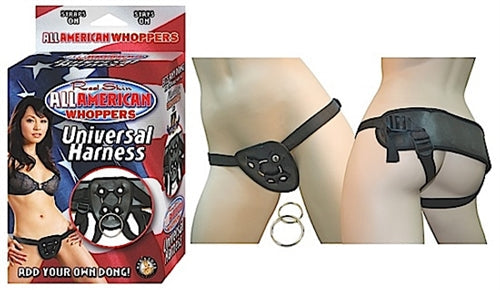 All American Whoppers-Universal Harness-Black - Not Very Vanilla