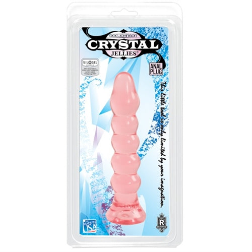 Crystal Jellie Anal Plug - Pink - Not Very Vanilla