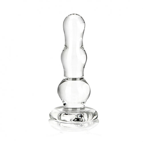 4 Inch Glass Butt Plug - Not Very Vanilla