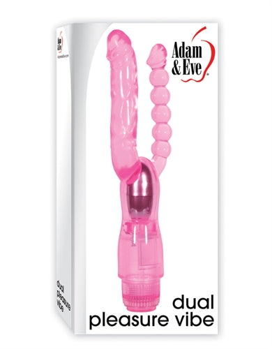 Adam and Eve Dual Pleasure Vibrator - Pink - Not Very Vanilla