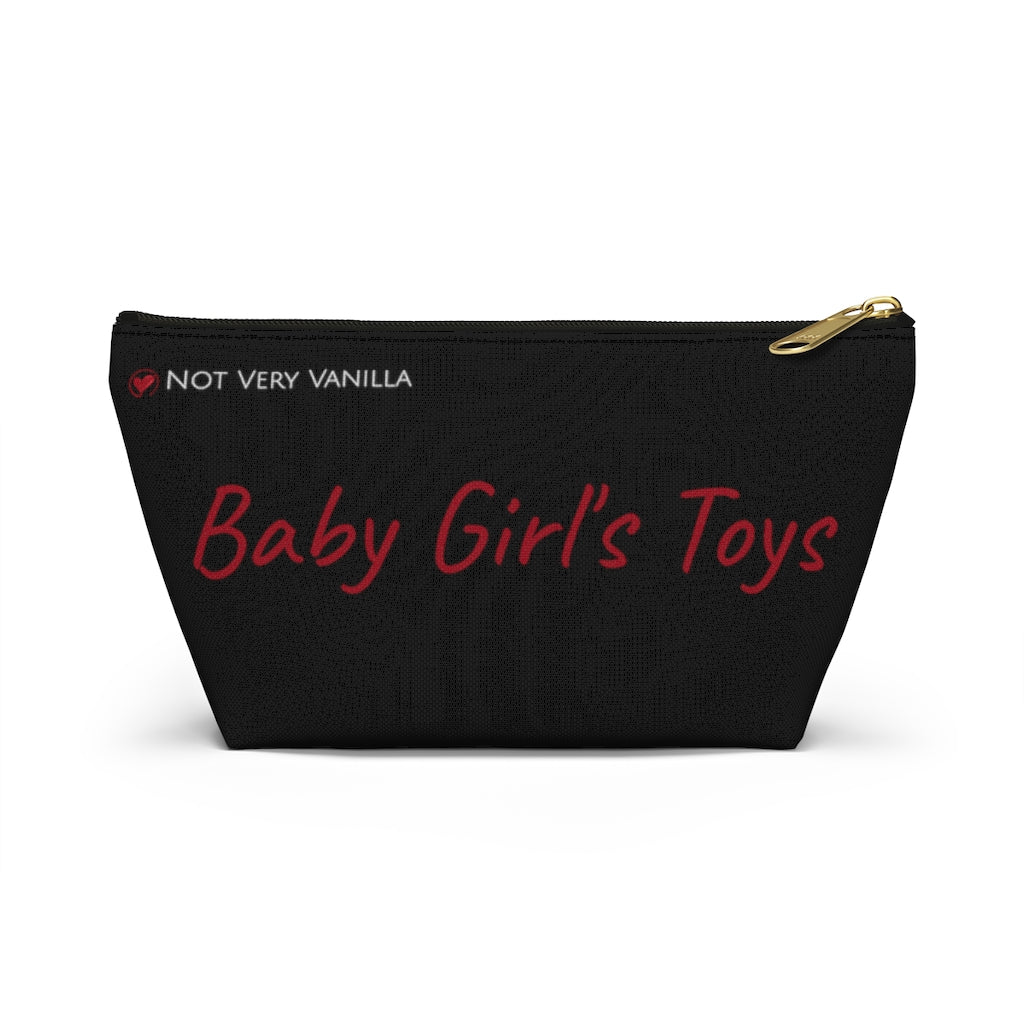 T-bottom Toy Pouch - Black (Baby Girl’s Toys) - Not Very Vanilla