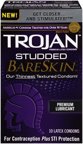 Trojan Studded Bareskin - 10 Pack - Not Very Vanilla