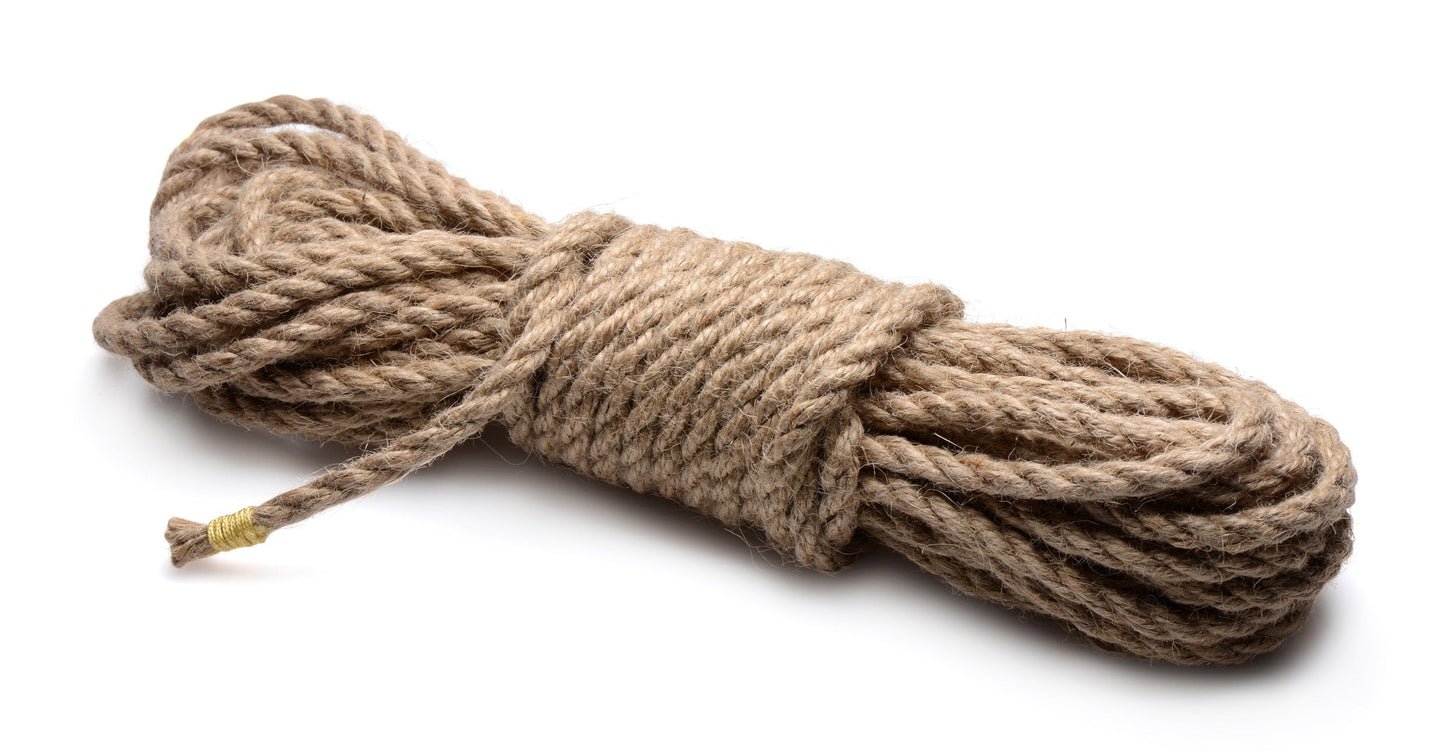 Sub-Tied Hemp Bondage Rope -10m - Not Very Vanilla