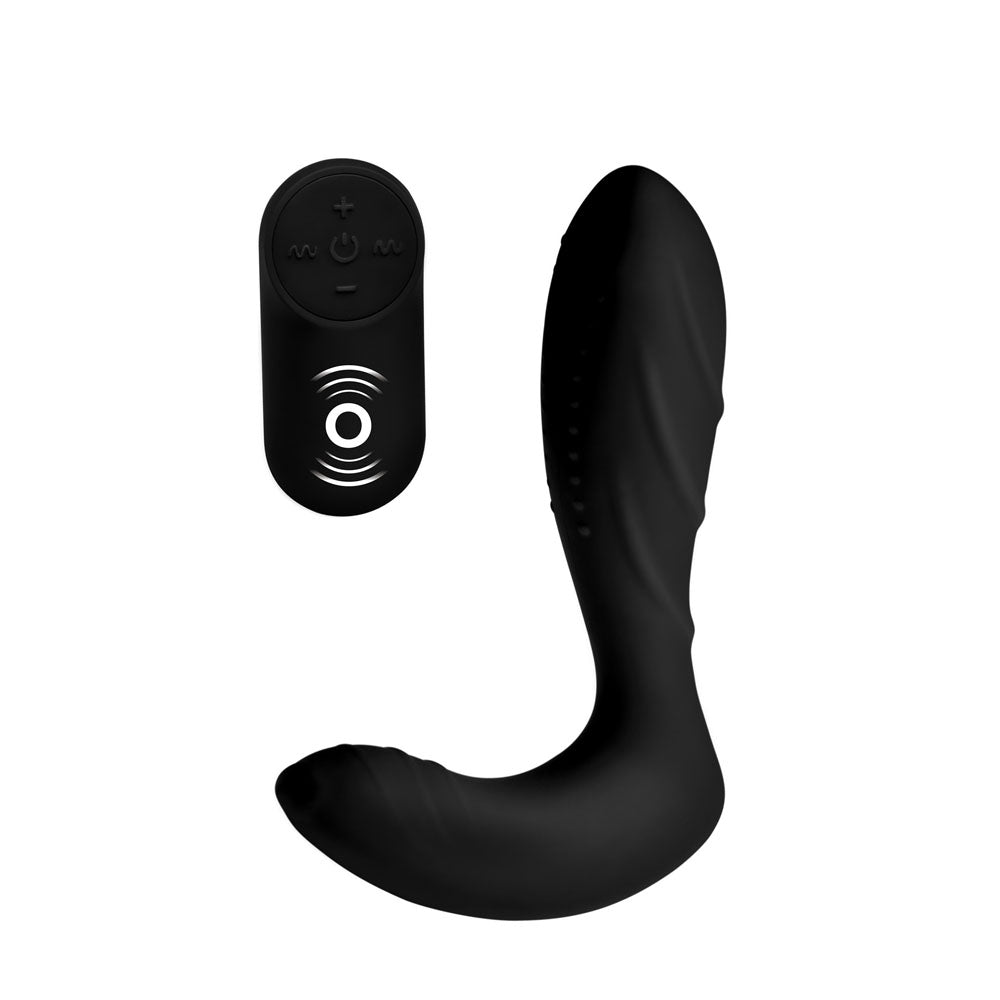 Silicone Prostate Vibrator With Remote Control - Not Very Vanilla