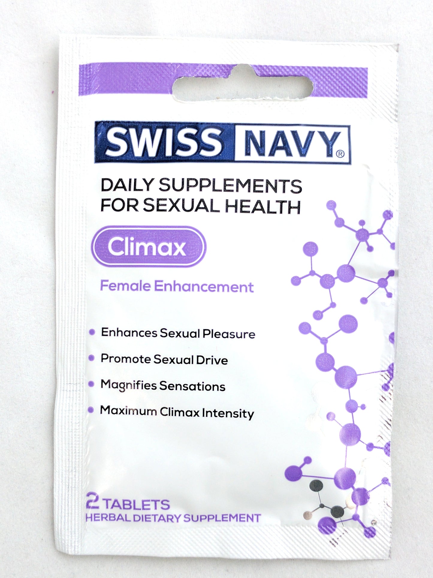 Swiss Navy Climax Female Enhancement - 2 Count Single Pack - Not Very Vanilla