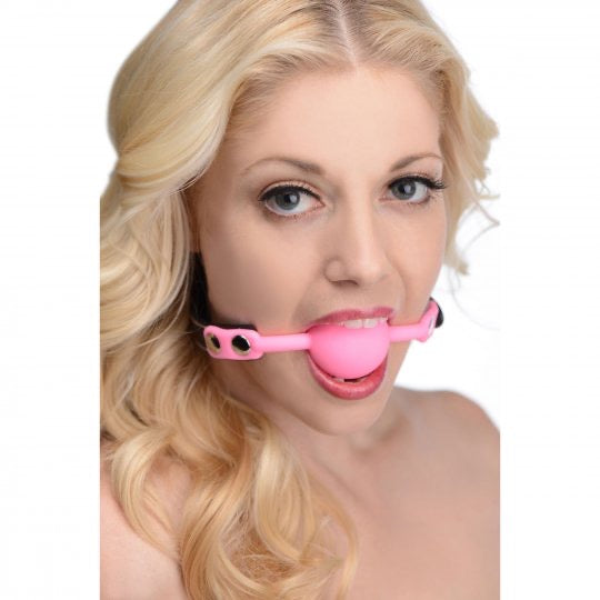 Glow Gag Glow in the Dark Silicone Ball Gag - Not Very Vanilla