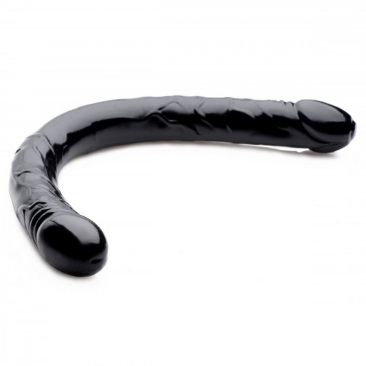 Double Ended Black Dildo - Not Very Vanilla