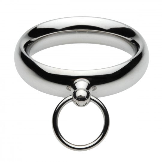 Lead Me Stainless Steel Cock Ring- 1.75 Inch - Not Very Vanilla