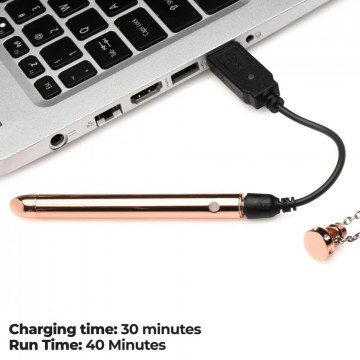 7x Vibrating Necklace - Rose Gold - Not Very Vanilla