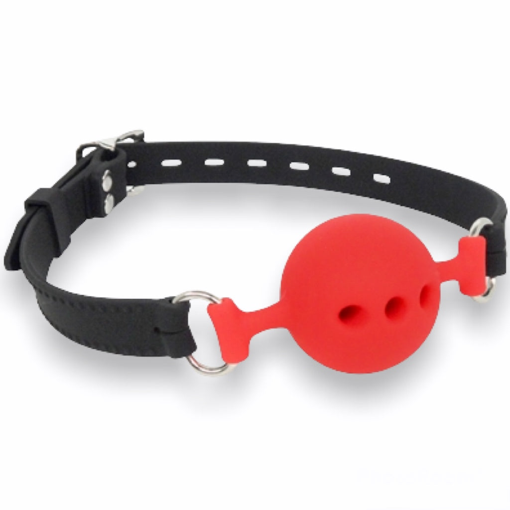 Breathable Silicone Ball Gag - Not Very Vanilla