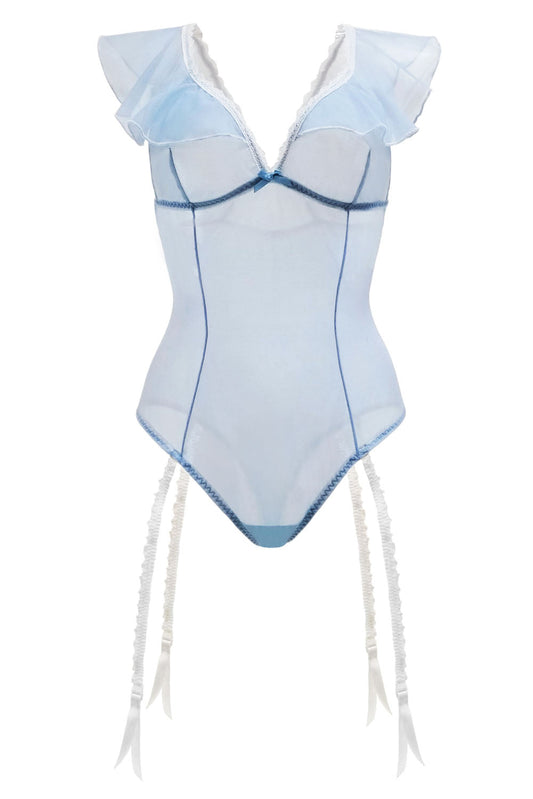 Blue Daquiri Teddy - Powder Blue - Large/ X-Large - Not Very Vanilla