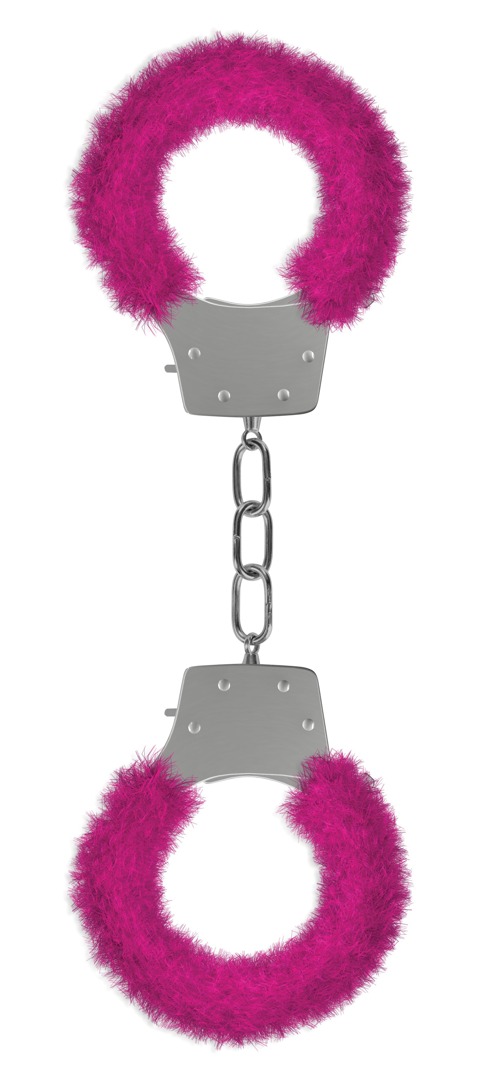 Pleasure Furry Handcuffs - Pink - Not Very Vanilla